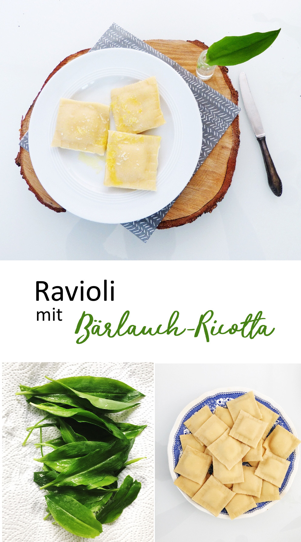 Rezept für Bärlauch Ravioli