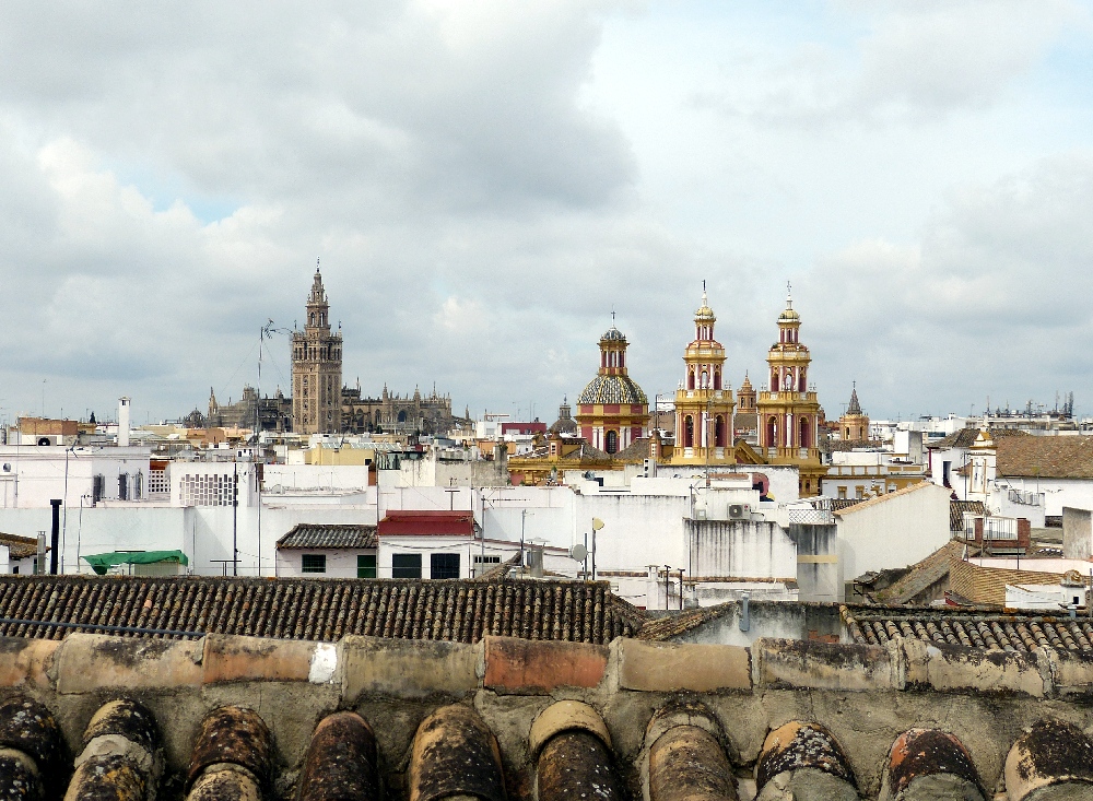 Blick auf Kathedrale von Sevilla