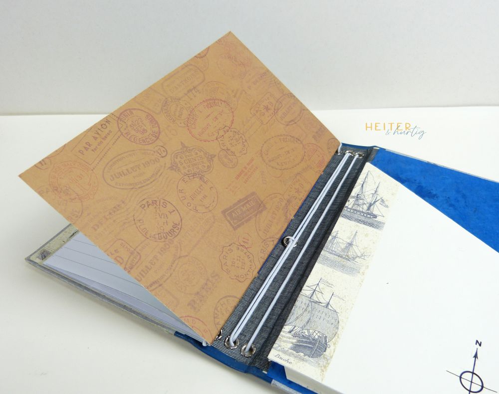 DIY Notizbuch mit Gummibändern