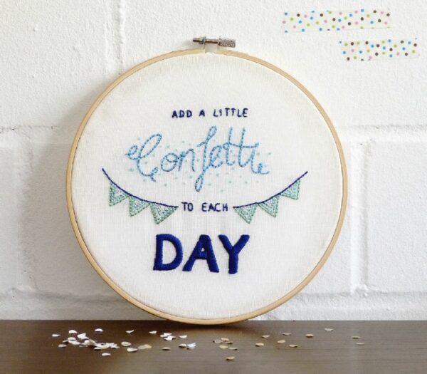 Add a little Confetti to each day - Stickvorlage [Digital]